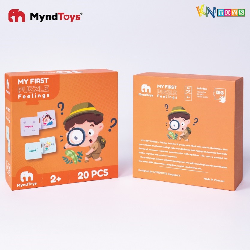 Đồ Chơi Xếp Hình Ghép Cặp MyndToys - My First Puzzle (Cho Bé Từ 2 Tuổi - Nhiều Chủ Đề)