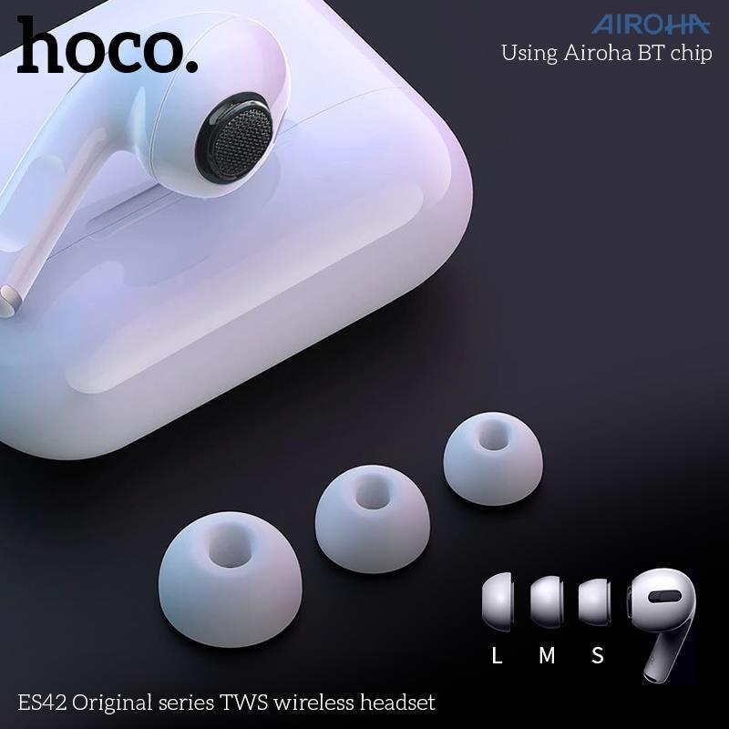 Tai nghe Bluetooth Hoco ES42 (sạc ko dây,pop-up,định vị) - Hàng Chính hãng