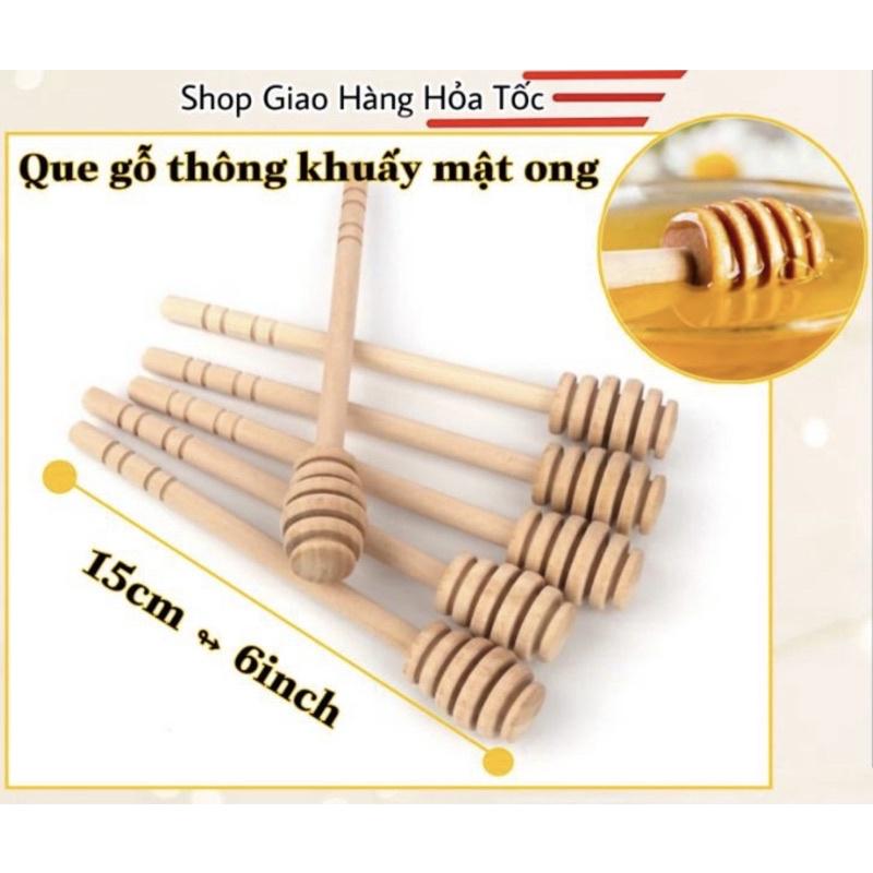 COMBO 50 chiếc Que gỗ lấy mật ong