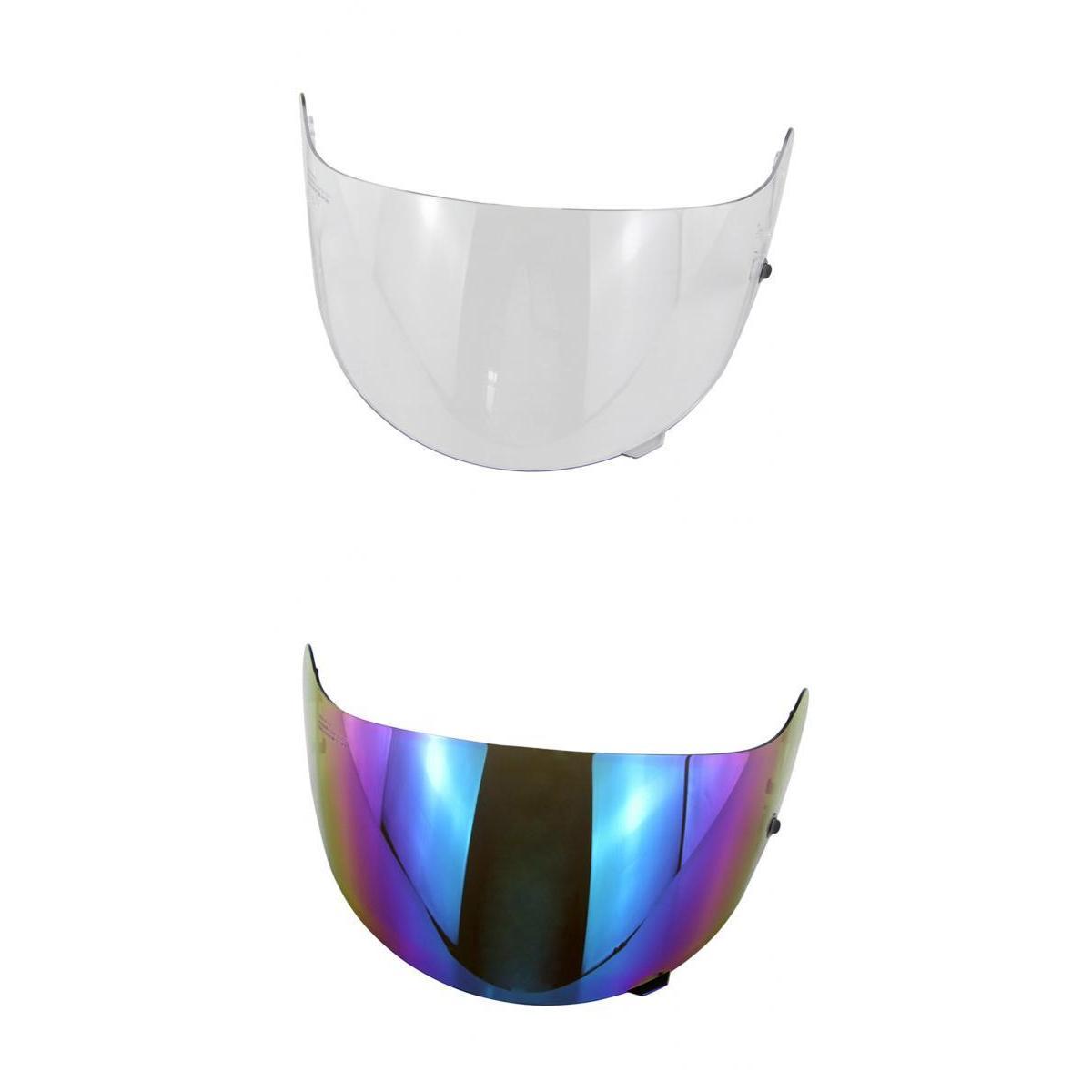 2pcs Visor Full Face Helmet Motorcycle Sun Glasses - Clear + Colored