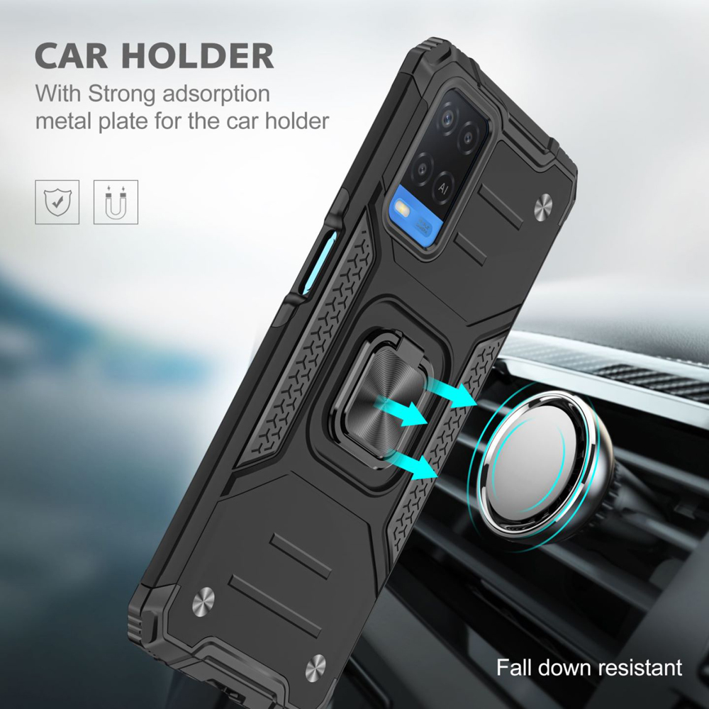 Ốp lưng cho Oppo A54 CPH2239 chống sốc Kemeng kèm nhẫn xoay