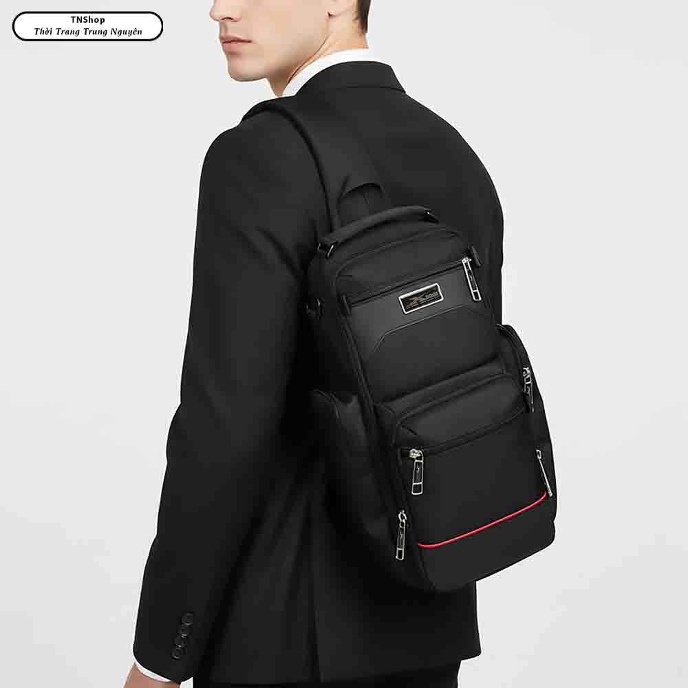 Túi Đeo Chéo Xbags Apex XB 9103 - Túi Bao Tử Thời Trang, Vải Chống Nước Cao Cấp, Nhiều Ngăn Tiện Lợi Đựng iPad, Phong Cách Cá Tính