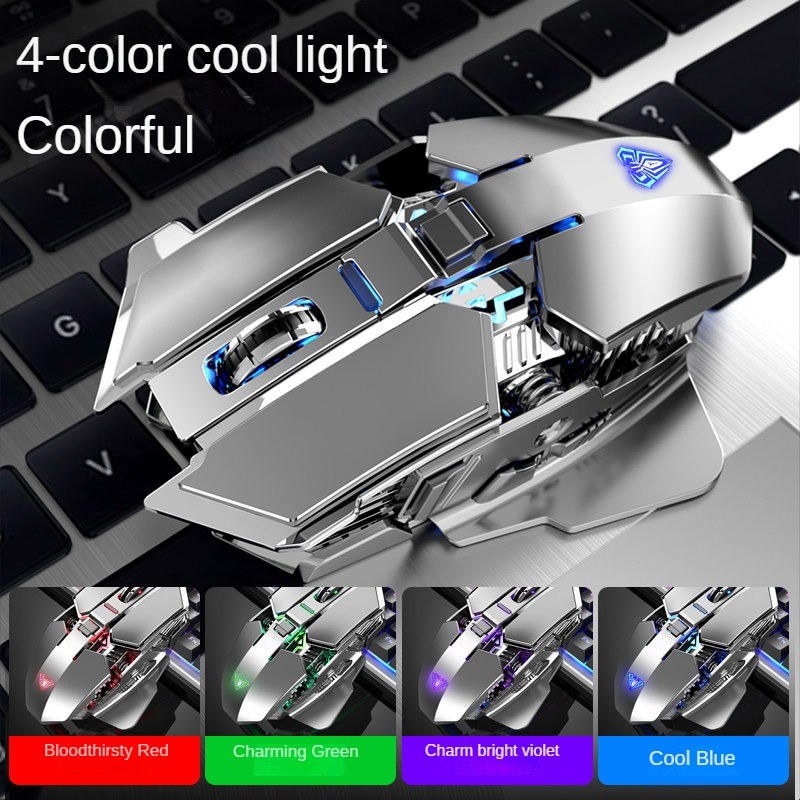 Chuột Không Dây SC300 RGB Pin Sạc