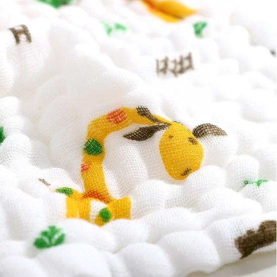 Set 5 khăn mặt xô 6 lớp mềm mại thấm hút tốt cho bé