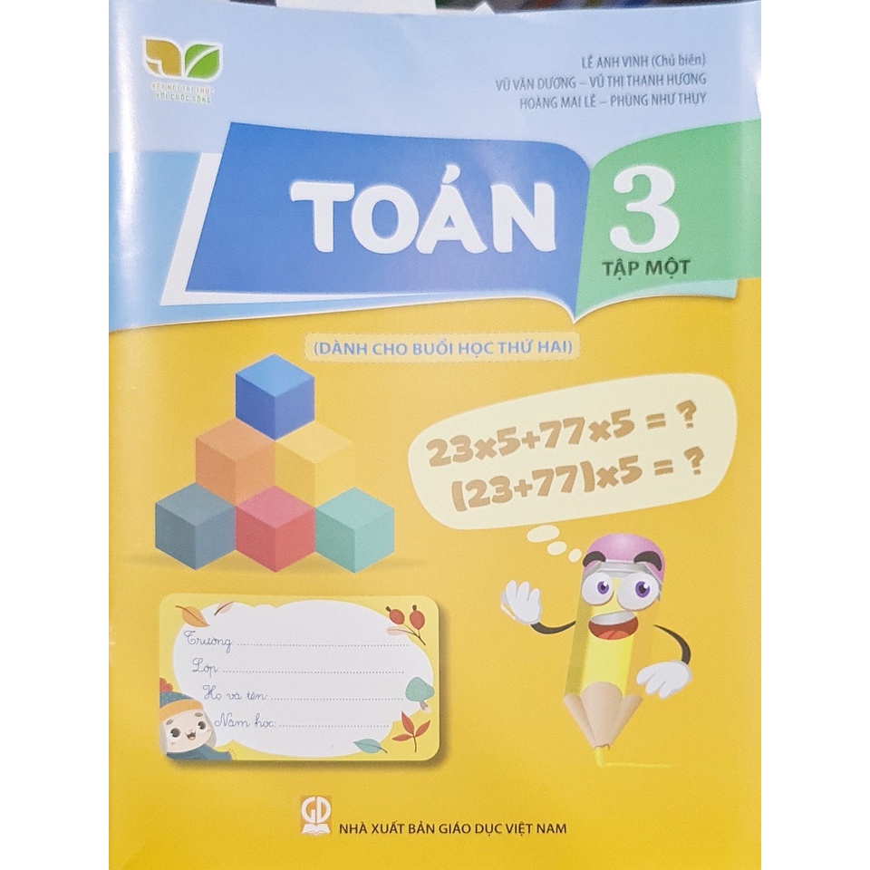 Sách - Combo 4 cuốn Toán + Tiếng việt lớp 3 tập 1+2 dành cho buổi học thứ hai