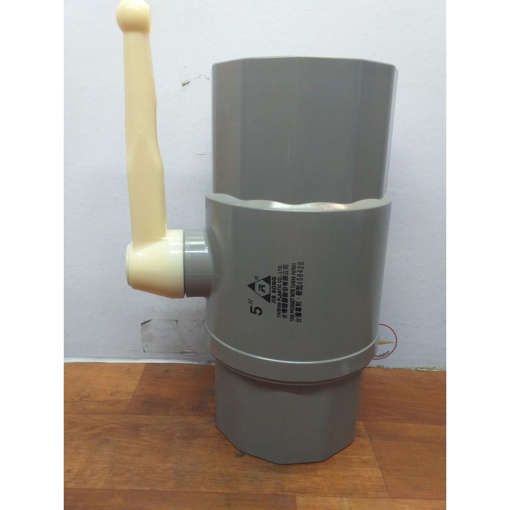 Van nhựa PVC phi 140 Tay trắng – 5"