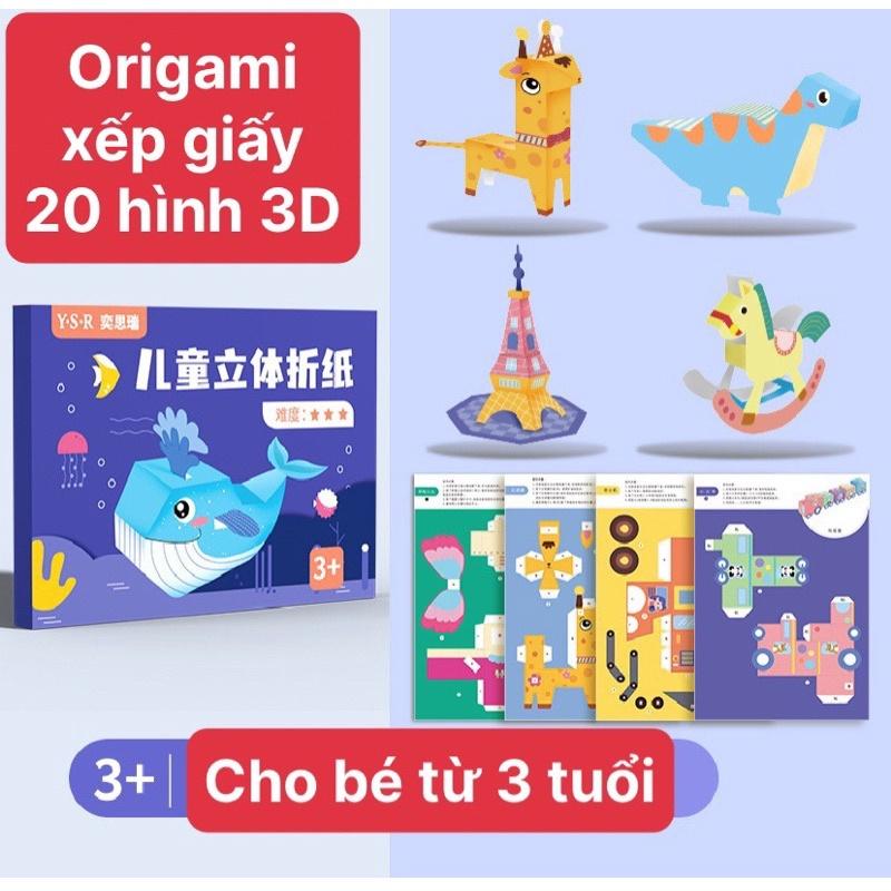 Xếp giấy Origami, xếp hình 3D vui nhộn cho bé sáng tạo