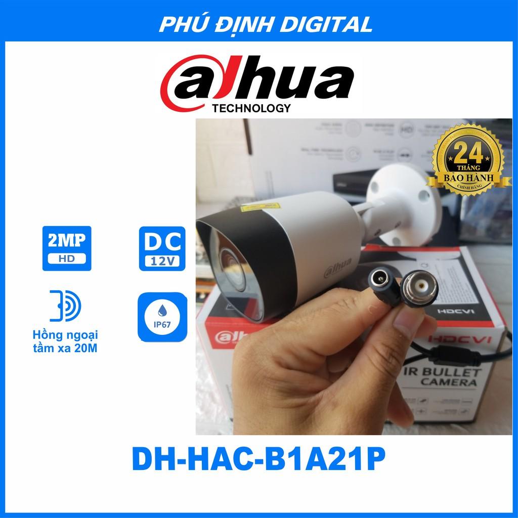 Camera HDCVI 2MP Dahua mã DH-HAC -B1A21P - Hàng Chính Hãng