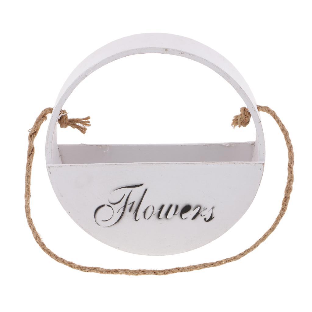 Wooden Flower Basket Pot Plant Trays for Home Garden Decorations DIY Crafts