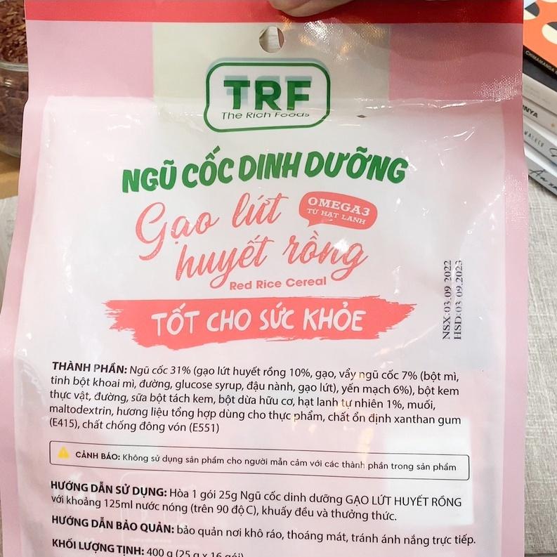 Ngũ cốc dinh dưỡng gạo lứt huyết rồng- The Rich Food- túi 400gr (16 gói)