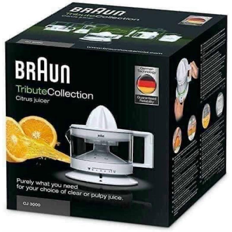 Máy vắt cam Braun CJ3000 Tribute Collection màu trắng