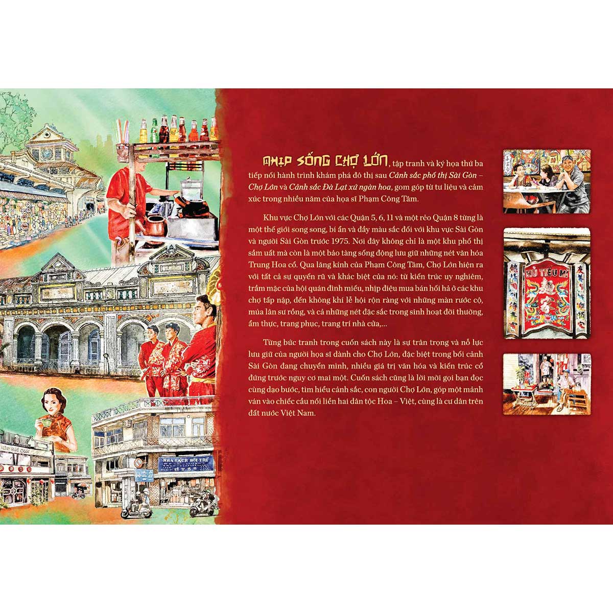 Sách Nhịp Sống Chợ Lớn: Tranh Và Ký Họa