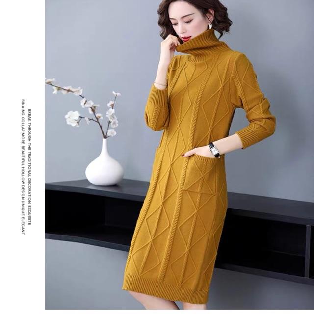 Váy đầm len dáng dài Cao cấp VM129