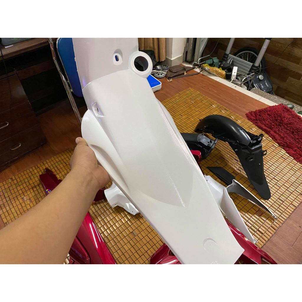 Dàn áo dành cho Yamaha Sirius loại 1 màu Đỏ Kendy, nhám Trắng