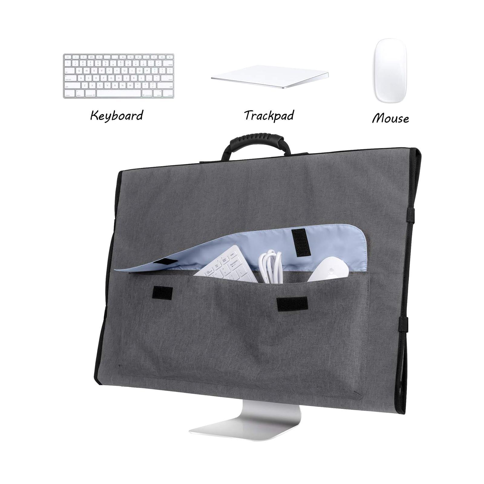 27" Monitor Carrying Case for Desktop Computer Screen and Accessories