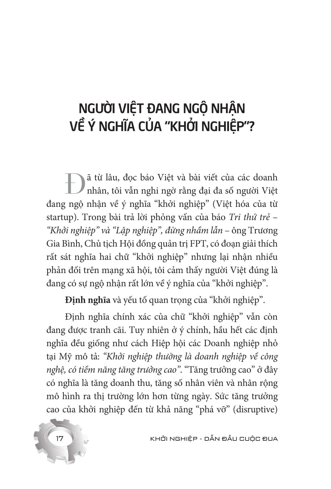 Khởi Nghiệp - Dẫn Đầu Cuộc Đua