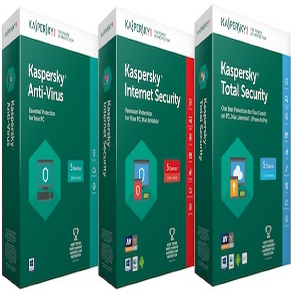 Phần mềm Kaspersky Antivirus cho 1 máy tính/ Năm