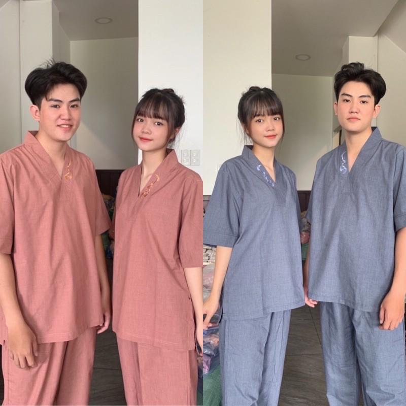 Đồ Lam Đi Chùa # Tim Tâm # Nam Nữ# Đồ Bộ# Quần Áo