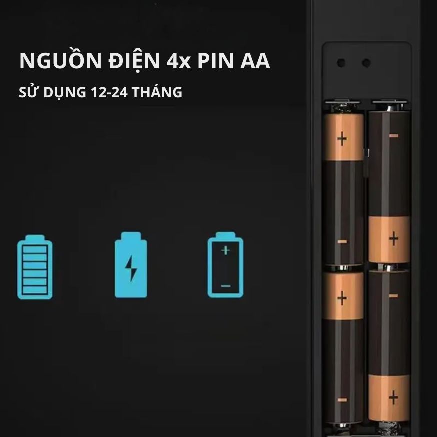 Khóa Thông Minh Kachi MK42 - Chuyên Dụng Cửa Nhôm Xingfa, Cửa Kính | Mở Khóa Qua App Tuya, Vân Tay, Thẻ Từ | Chống Nước IP65 - hàng chính hãng