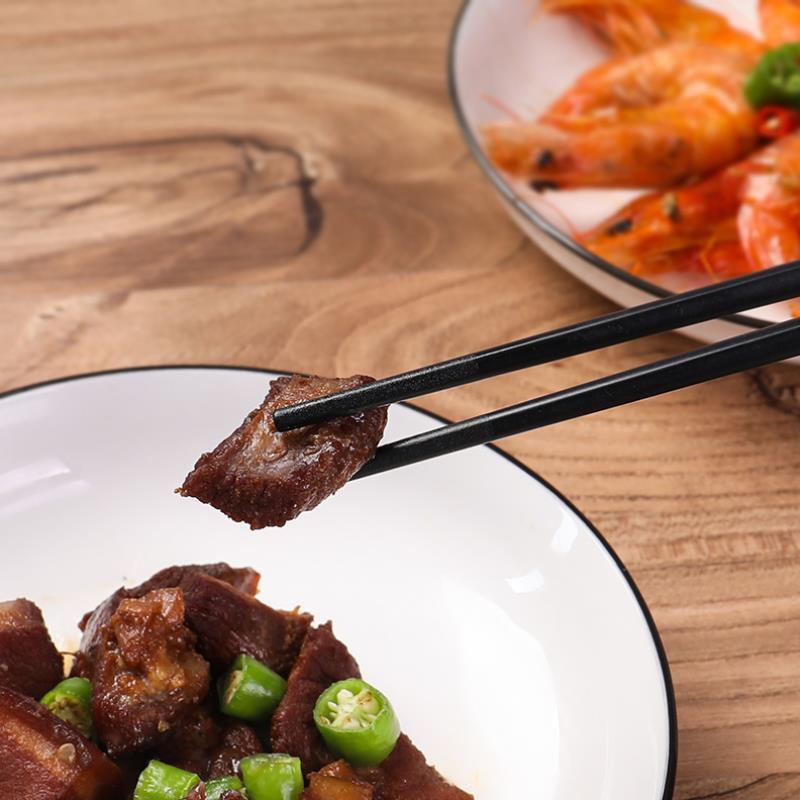 Đũa ăn cơm màu đen COMBO 10 đôi đũa chất liệu nhựa an toàn không độc hại Đồ gắp thức ăn Dụng cụ nhà bếp 10D