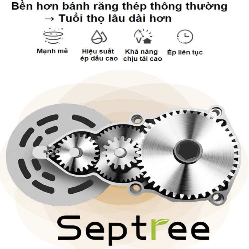 Máy ép dầu ăn thực vật dùng trong gia đình thương hiệu Mỹ cao cấp Septree X6 - Công suất 1150W - Hàng chính hãng (BH 1 NĂM)