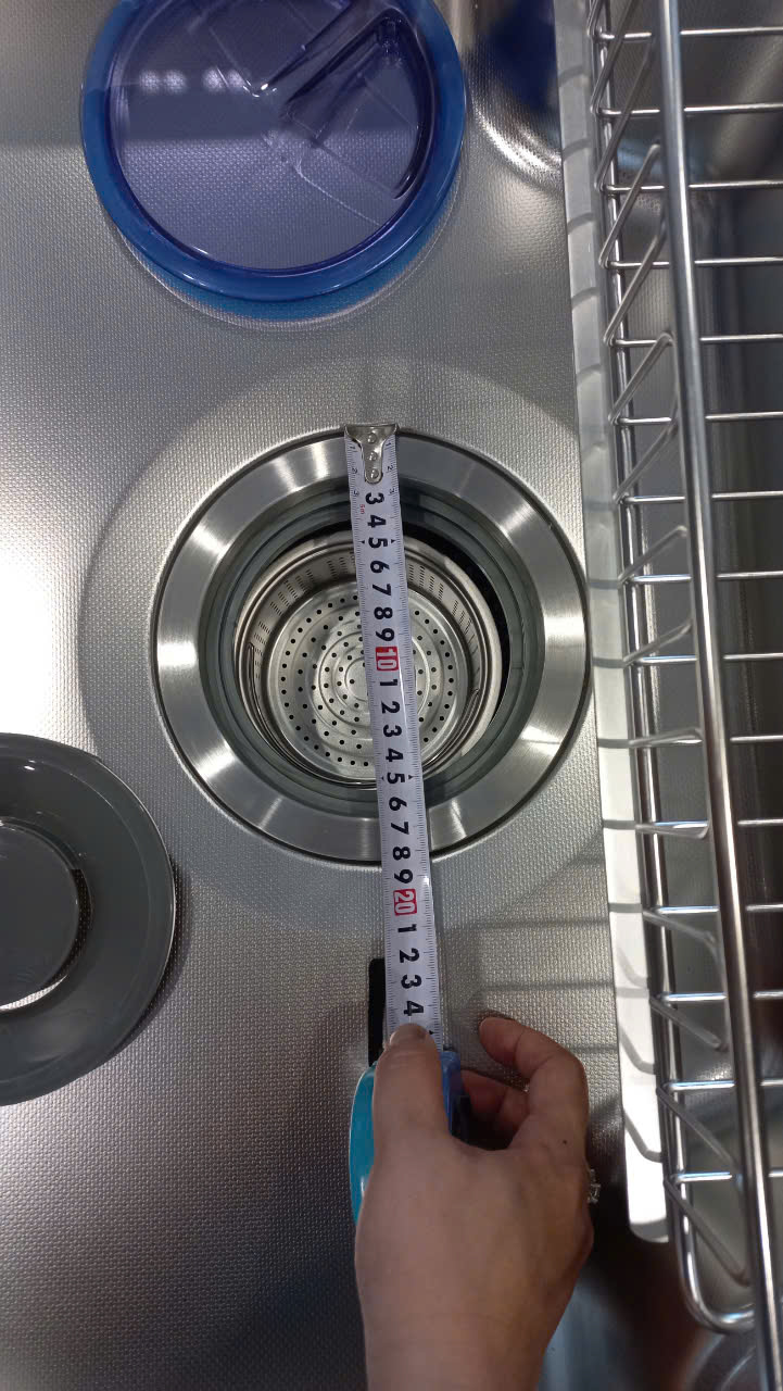 Chậu rửa bát inox304 chống xước 78x48cm nguyên khối không hàn, bộ xả 18cm, khay inox, thớt inox-Hàng chính hãng