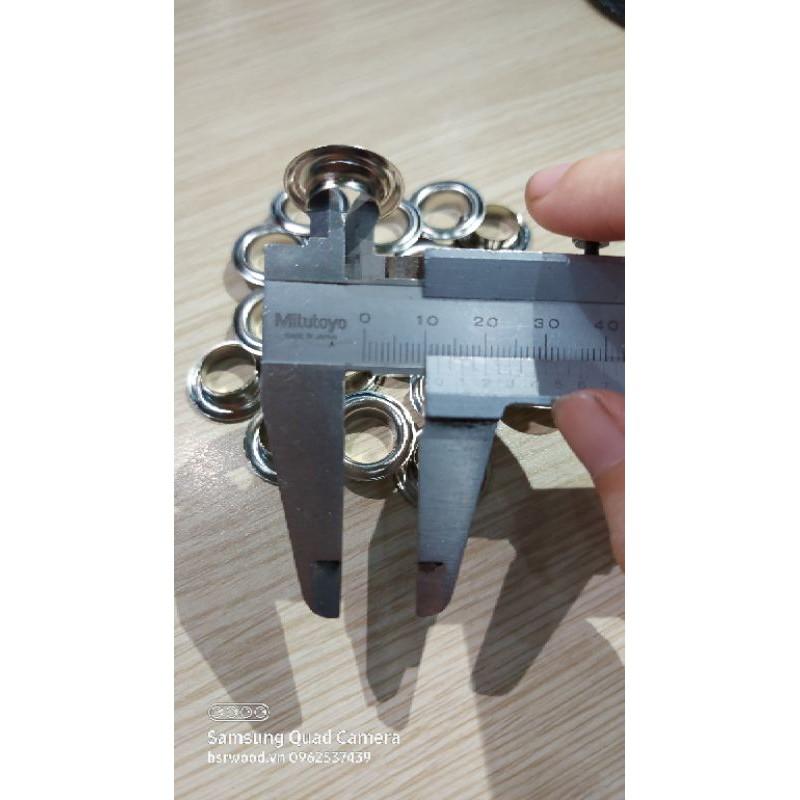 Khoen ore 12mm Khoen mắt cáo 12ly Thau không gỉ Khuy mắt cáo bấm vải Túi 100 cái  Phụ liệu may mặc