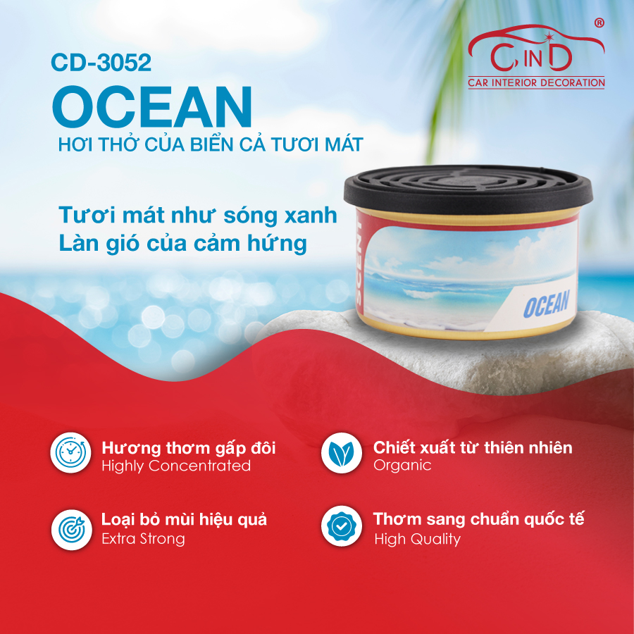 Sáp Thơm Ô Tô CIND CD-305 Hương Thơm Độc Quyền Tinh Tế Mỗi Ngày - Nhập Khẩu Chính Hãng
