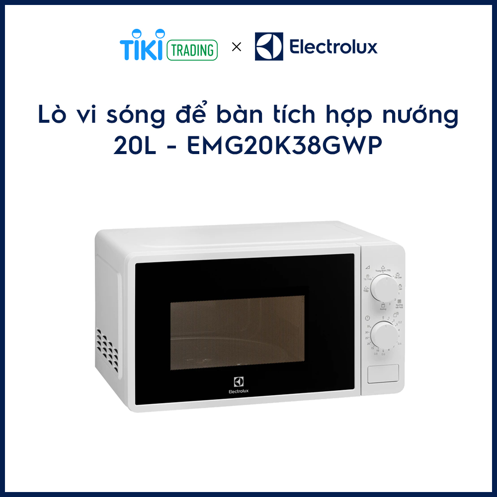 LÒ VI SÓNG ELECTROLUX EMG20K38GWP - hàng chính hãng