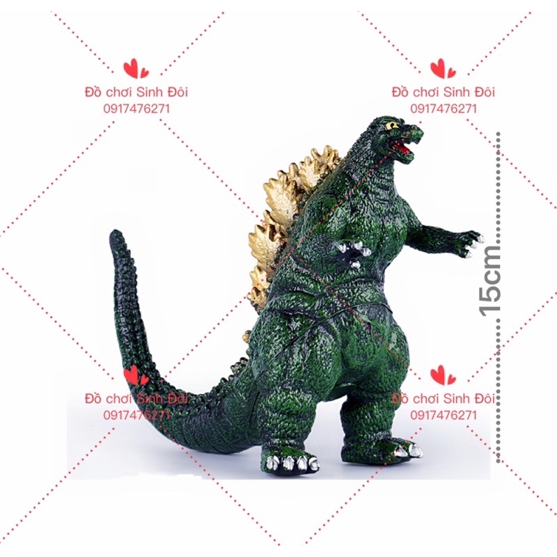 Đồ chơi khổng Long Godzilla cao 15cm - xanh dương