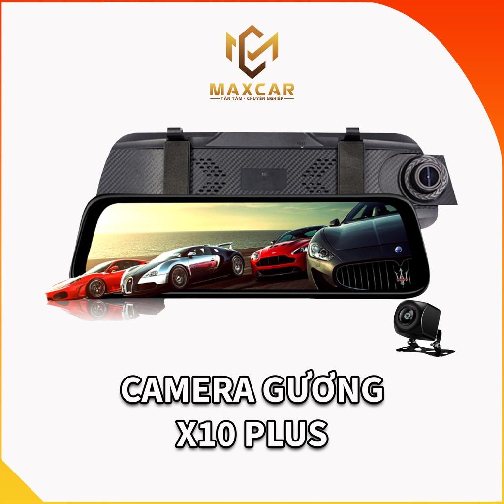 camera hành trình gương kết nối điện thoại X10 plus