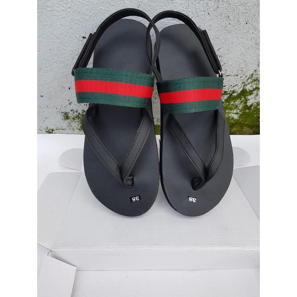 sandal đồng nai xăng đan nam và nữ ( đế đen quai đen phối dù ) size từ 34 nữ đến 43 nam