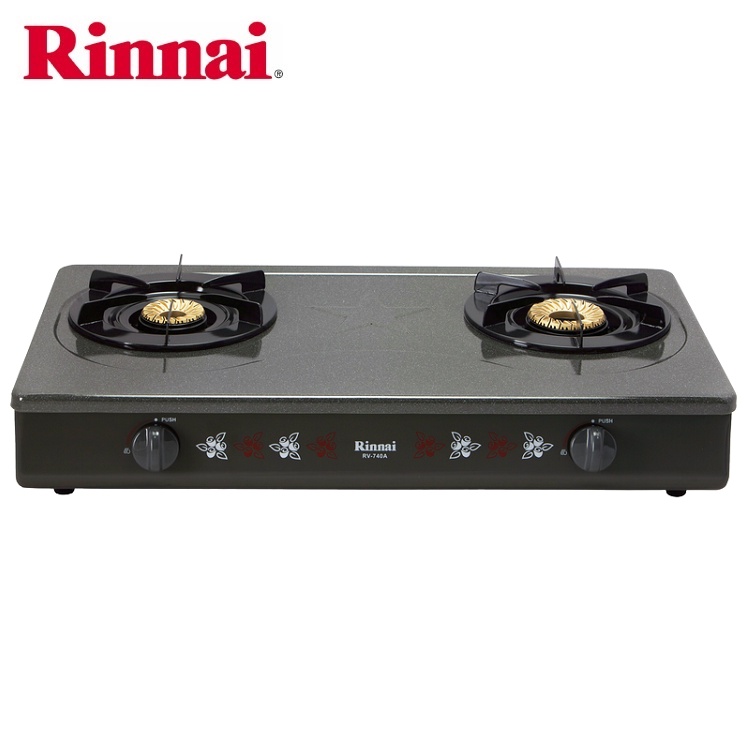 Bếp gas 7 tấc Rinnai RV-740A , Đầu đốt chén đồng - Hàng chính hãng