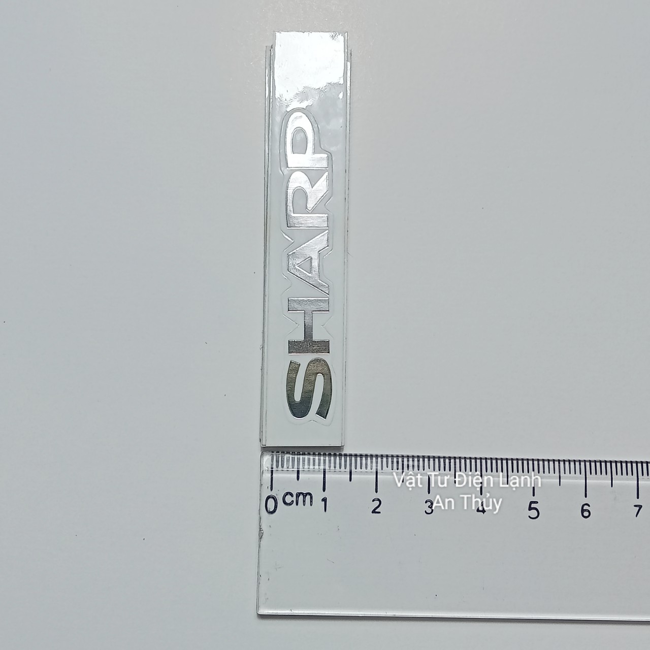 Combo 10 tem SHARP dán đầu lạnh chữ bạc - Tem dán mặt lạnh điều hòa - Tem dán mặt lạnh máy lạnh - Tem decan điều hòa