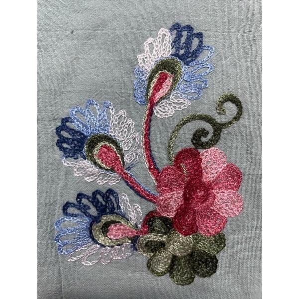 Áo linen thêu hai mặt