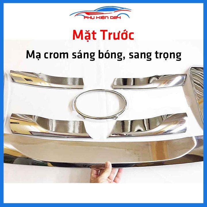 Ốp trang trí mặt ca lăng, calang Fortuner 2017-2018-2019-2020-2021-2022 ốp phía trên trang trí làm đẹp xe