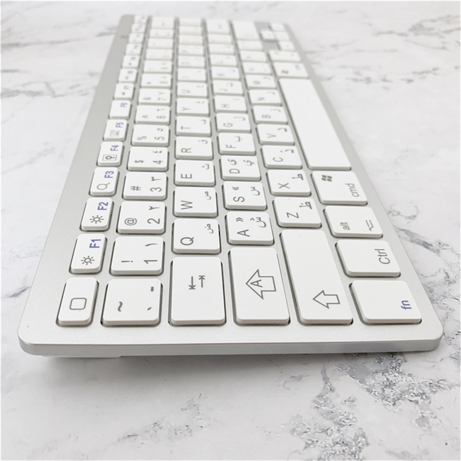 78 Key Arabic Wireless Bluetooth Keyboard Keypad for IOS/Android/Windows