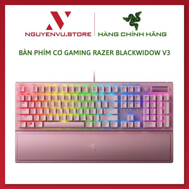 Bàn Phím Cơ Razer BlackWidow V3 - Quartz - Hàng Chính Hãng