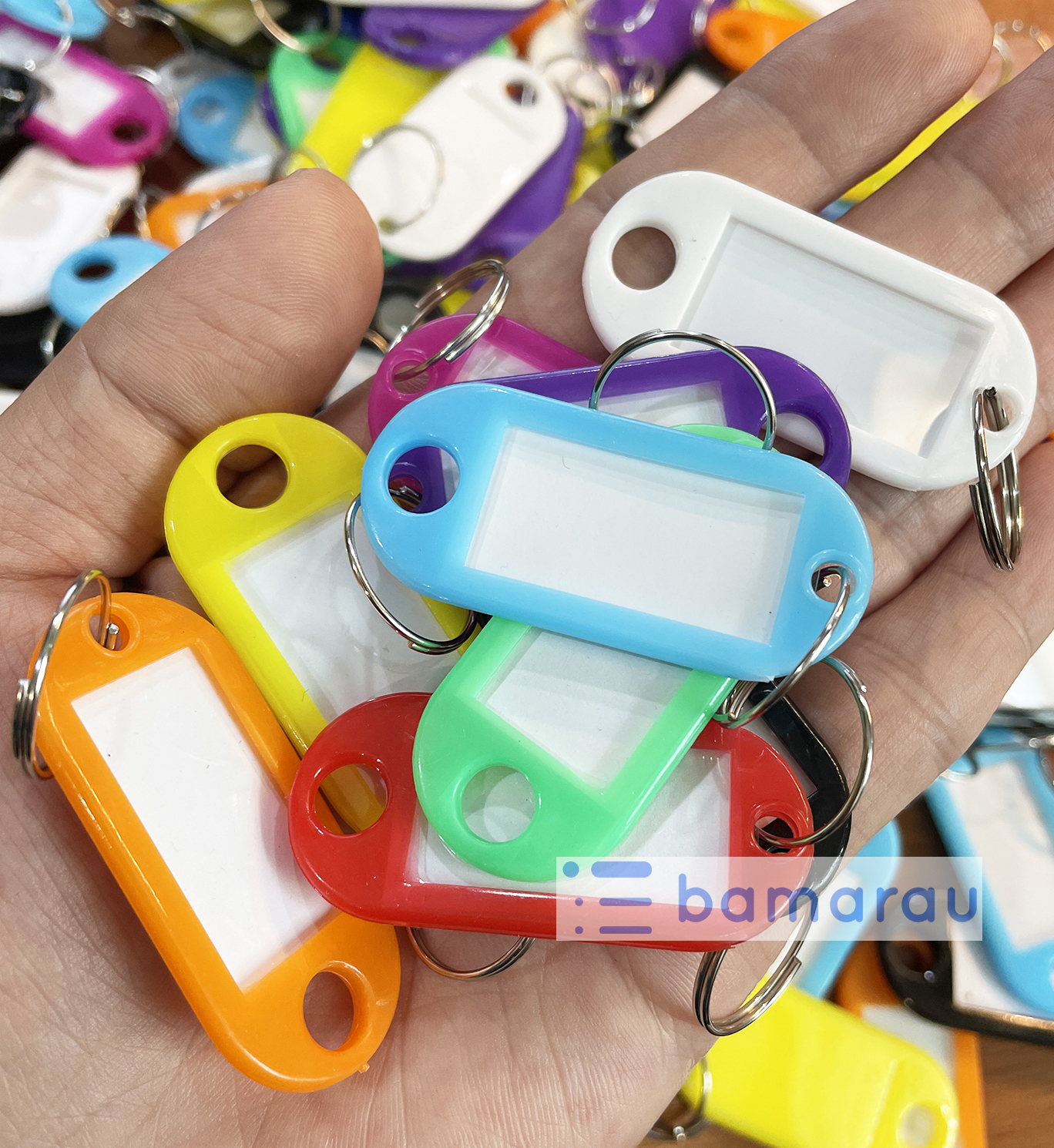 COMBO 10 bảng tên kèm móc chìa khoá tiện dụng cho người hay quên, nhà hàng, khách sạn, homestay... hiệu bamarau 10B1249