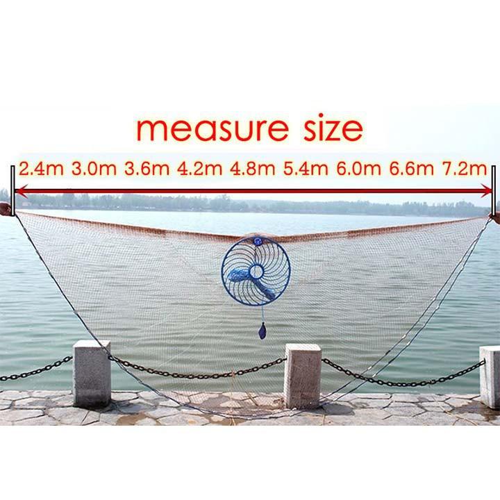 Siêu rẻ- CHÀI CÁ - chài đánh cá Thái Lan sợi dù có đĩa chuyên bắt cá tôm LDC-8 1