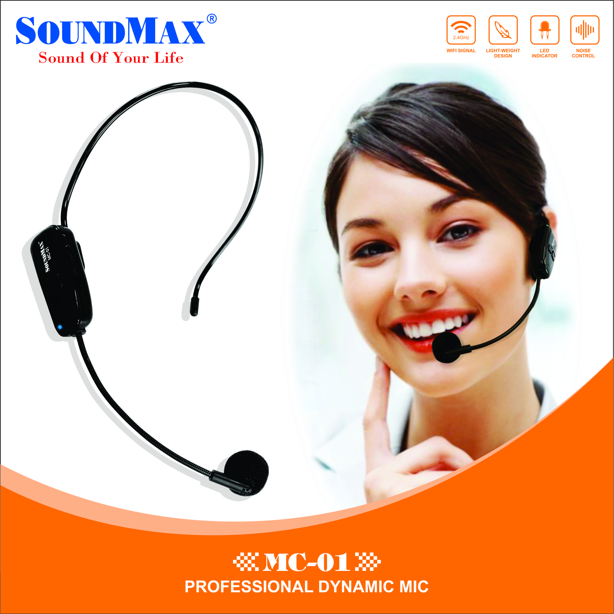 Loa di động có bluetooth MIC SoundMax MC-01 - Hàng chính hãng