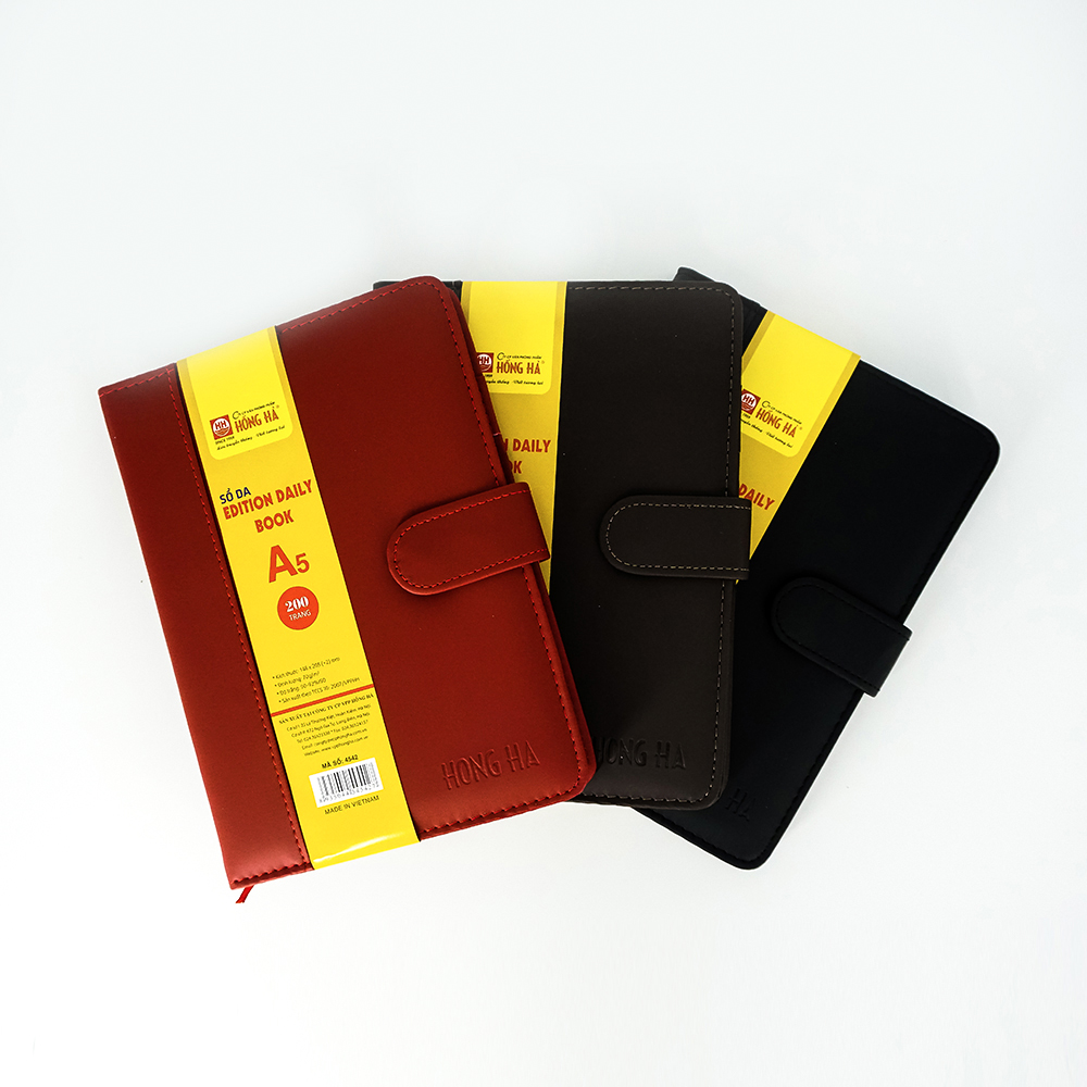 Combo 3 sổ bìa da 200 trang Edition DailyBook A5
