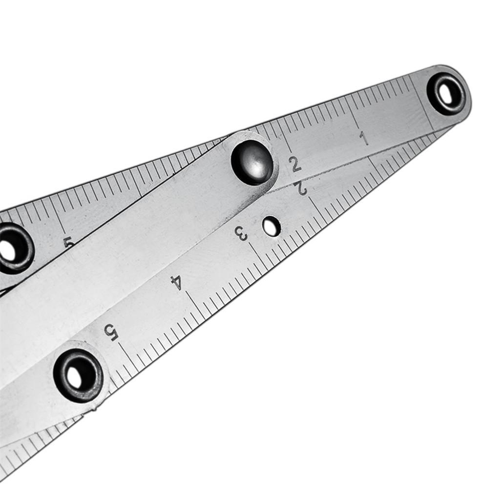 Gold Mean CALIPER Permanent Makeup Eyebrow Ratio Measure Ruler Stencil