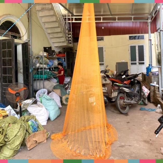 Chài đánh cá dù vàng nặng hơn 5kg cao 4m bung 8m y hình thegioidocau