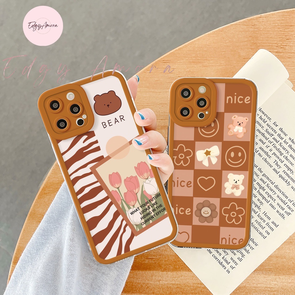 Ốp lưng Iphone chống sốc caro in hình gấu dành cho Iphone 11 / Phone 11 Pro / Iphone 11 Pro Max / Iphone 12 / Iphone 12 Pro / Iphone 12 Pro Max / Iphone 13 / Iphone 13 Pro / IPhone 13 Pro Max / Iphone 14/ Iphone 14 Pro / Iphone 14 Pro Max