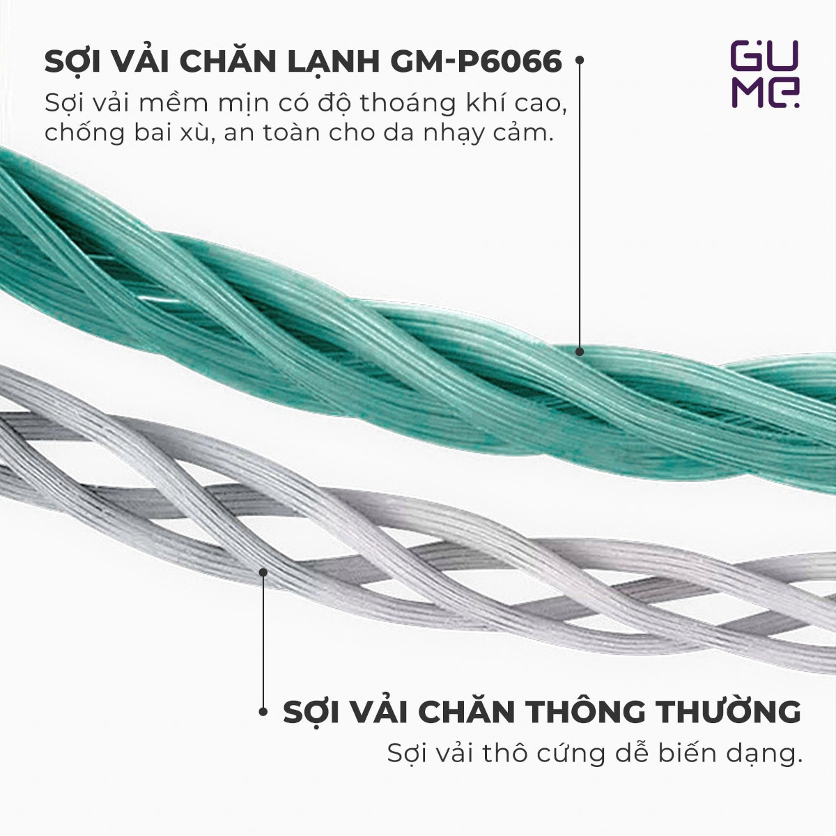 Chăn điều hoà Hàn Quốc GM-P6066, chăn lạnh thoáng khí, Kích thước 2mx2m3, mềm mịn thoải mái 4 mùa