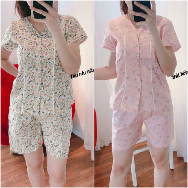 Đồ bộ đùi mặc nhà thô hàn mát đẹp