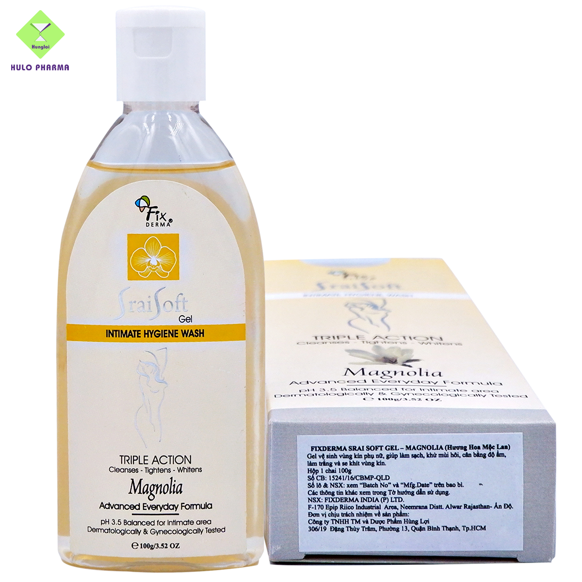 Gel vệ sinh phụ nữ Fixderma Srai Soft Gel – Magnolia (Hương Hoa Mộc Lan) (100g)