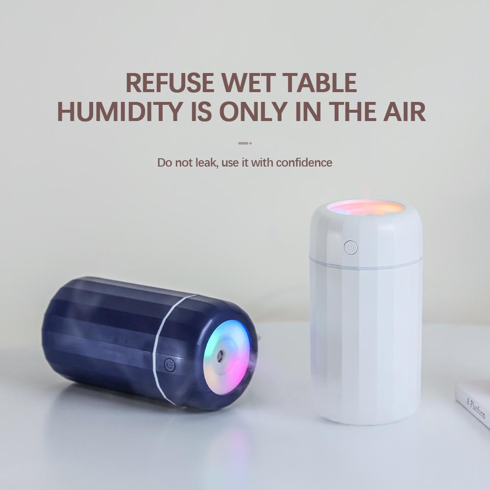 Mini Di Động Đèn LED Xe Ô Tô Hoạt Hình Máy Phun Sương Tạo Độ Ẩm Sạc Hương Thơm Khuếch Tán Tinh Dầu Phun Sương Tạo Ẩm Nước Bổ Sung Nhạc Cụ