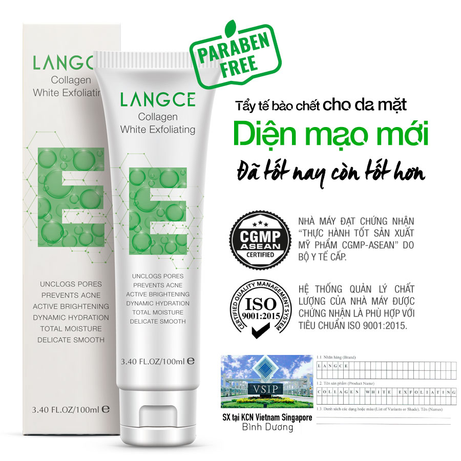 GEL TẨY TẾ BÀO CHẾT ĐẸP DA - FACE it - DA MẶT 100ml LANGCE dành cho Nam